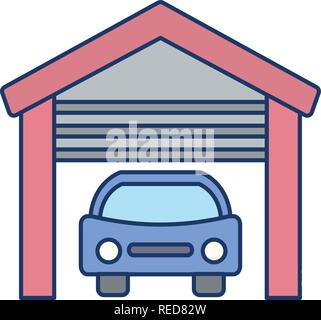 Garage Vector Icon Sign Icon Vector Illustration For Personal And Commercial Use... Clean Look Trendy Icon... Stock Vector