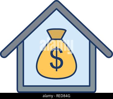 Mortgage Vector Icon Sign Icon Vector Illustration For Personal And Commercial Use... Clean Look Trendy Icon... Stock Vector