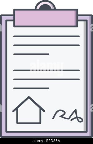 House Document Vector Icon Sign Icon Vector Illustration For Personal And Commercial Use... Clean Look Trendy Icon... Stock Vector