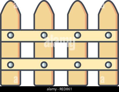 Fence Vector Icon Sign Icon Vector Illustration For Personal And Commercial Use... Clean Look Trendy Icon... Stock Vector