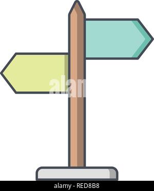 Directions Vector Icon Sign Icon Vector Illustration For Personal And Commercial Use... Clean Look Trendy Icon... Stock Vector