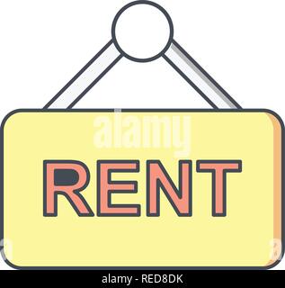 Rent Vector Icon Sign Icon Vector Illustration For Personal And Commercial Use... Clean Look Trendy Icon... Stock Vector