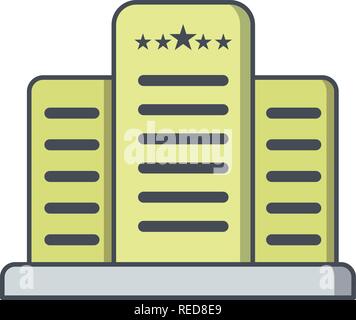 Five Star Hotel Vector Icon Sign Icon Vector Illustration For Personal And Commercial Use... Clean Look Trendy Icon... Stock Vector