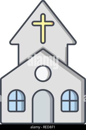Church Vector Icon Sign Icon Vector Illustration For Personal And Commercial Use... Clean Look Trendy Icon... Stock Vector