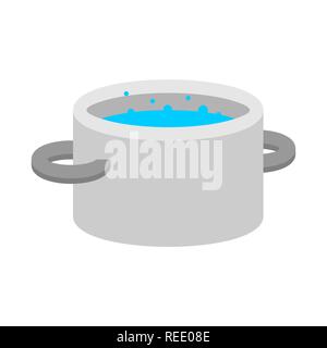 Water pan isolated. Kitchen Utensils Vector Illustration Stock Vector
