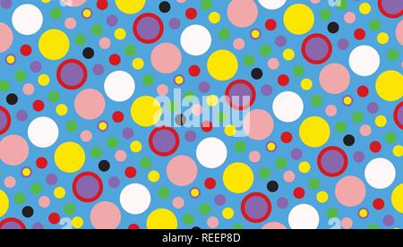 Abstract background of multicolored circles Stock Vector