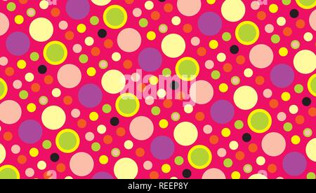 Abstract background of multicolored circles Stock Vector