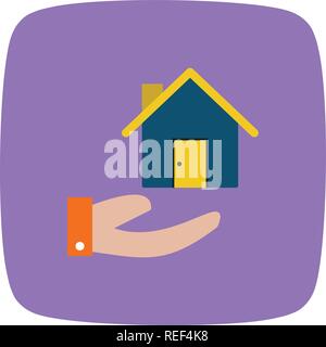 House on Hand Vector Icon Sign Icon Vector Illustration For Personal And Commercial Use... Clean Look Trendy Icon... Stock Vector