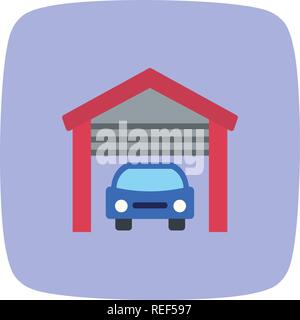 Garage Vector Icon Sign Icon Vector Illustration For Personal And Commercial Use... Clean Look Trendy Icon... Stock Vector
