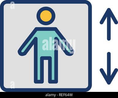 Lift  Vector Icon Sign Icon Vector Illustration For Personal And Commercial Use... Clean Look Trendy Icon... Stock Vector
