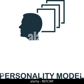 Personality Model icon. Premium style design from personality icon collection. Pixel perfect Personality Model icon for web design, apps, software, print usage Stock Vector