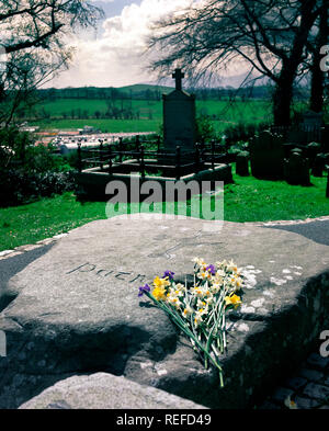 St. Patrick's Grave, Downpatrick Cathedral, Co. Down, Northern Ireland Stock Photo