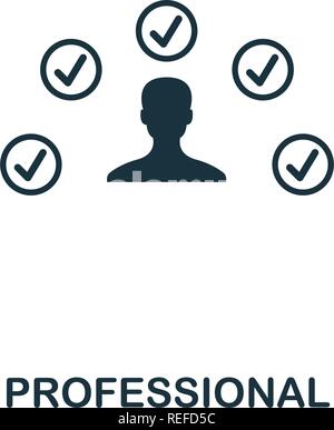 Professional icon. Premium style design from influencer icon collection. Pixel perfect Professional icon for web design, apps, software, print usage Stock Vector