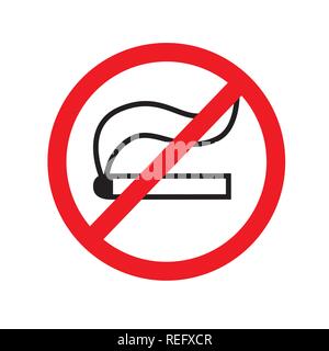 No smoking sign icon vector illustration eps Stock Vector