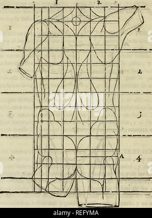 . Varia commensuracion para la escultura y arquitectura. Proportion (Art); Geometrical drawing; Anatomy, Artistic; Animals; Architecture. 104 .l/iXIBR O SEGUNDO. 2i. Please note that these images are extracted from scanned page images that may have been digitally enhanced for readability - coloration and appearance of these illustrations may not perfectly resemble the original work.. Arfe y Villafañe, Juan de, 1535-1603; Enguera, Pedro, d. 1735; Escribano, Miguel. Madrid : En la Imprenta de Miguél Escribano, calle Angosta de San Bernardo Stock Photo