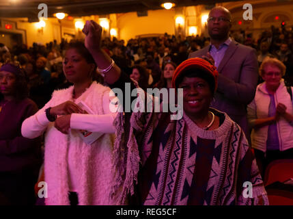 New York, United States. 21st Jan, 2019. New York, NY - January 21, 2019: New Yorkers attend 33rd Brooklyn Tribute to Dr. Martin Luther King at BAM Howard Gilman Opera House Credit: lev radin/Alamy Live News Stock Photo