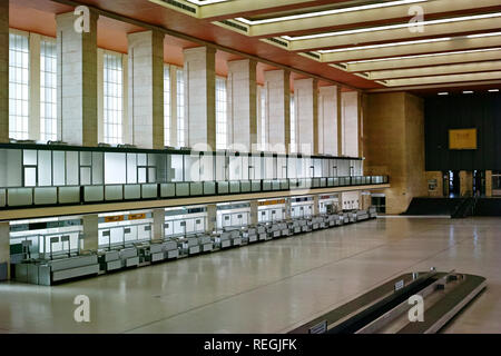 Templehof airport in Berlin Germany. Baggage claim area Stock Photo