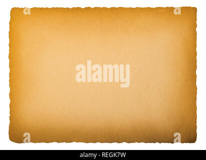 old paper isolated on white background Stock Photo