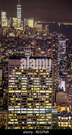 vista aerea ciudad de nueva york Stock Photo