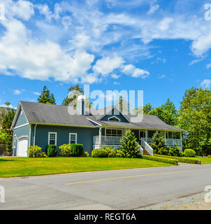 Big residential house on a country side in British Columbia, Canada Stock Photo