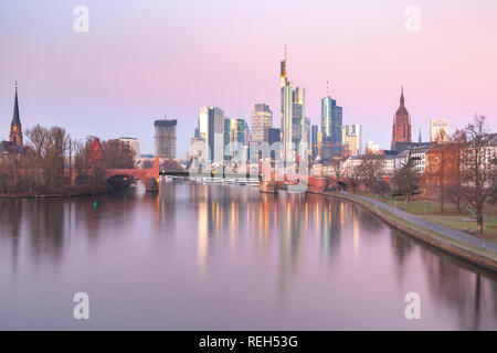 Frankfurt am Main in the morning, Germany Stock Photo