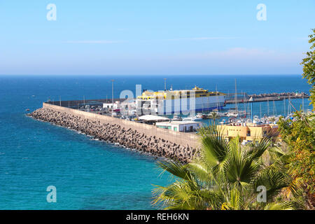 Port of Morro Jable, Fuerteventura, Canary islands, Spain Stock Photo