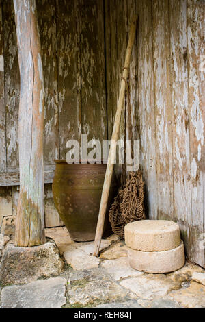 Native (Original) Okinawan Village, Japan Stock Photo