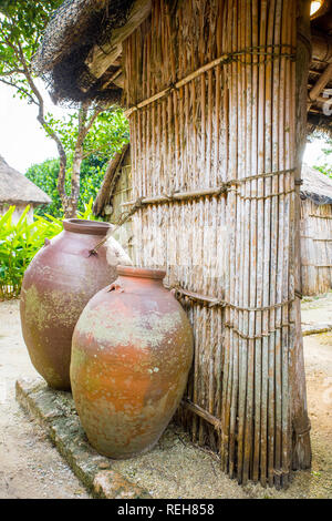 Native (Original) Okinawan Village, Japan Stock Photo