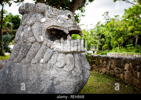 Native (Original) Okinawan Village, Japan Stock Photo