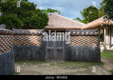 Native (Original) Okinawan Village, Japan Stock Photo