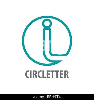 Circle initial letter IL or I logo concept design. Symbol graphic template element vector Stock Vector