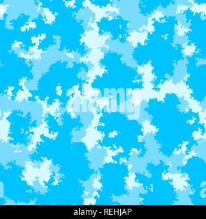 Cute baby room fashion camo colorful clouds nursery seamless wallpaper pattern Stock Vector