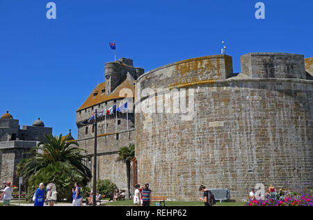 Saint-Malo castel, Bretagne, Brittany, Ille-et-Vilaine, France, Europe Stock Photo