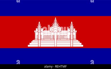 Cambodia Flag Stock Vector