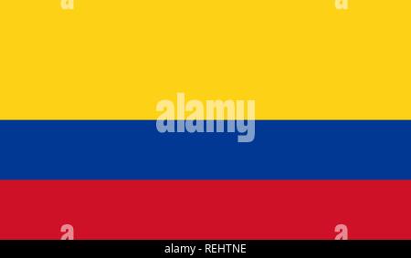 Colombia Flag Stock Vector