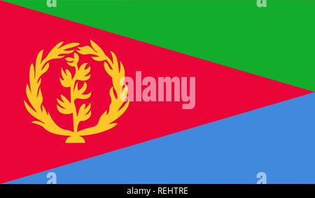 Eritrea Flag Stock Vector
