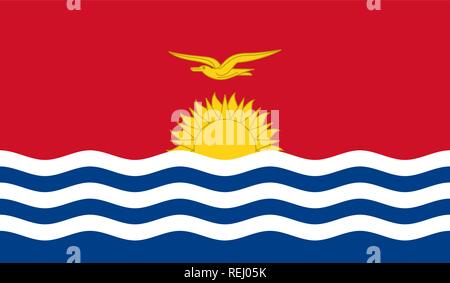 Kiribati Flag Stock Vector