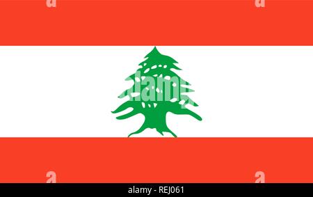 Lebanon Flag Stock Vector