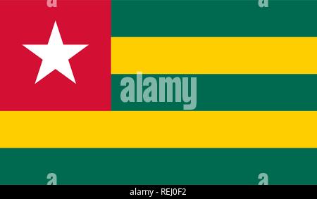 Togo Flag Stock Vector
