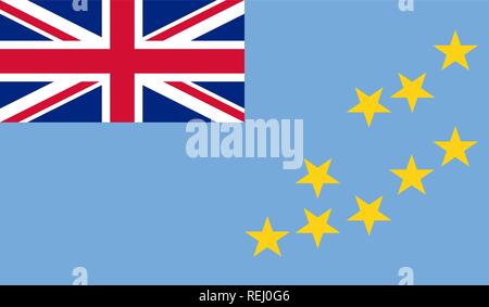 Tuvalu Flag Stock Vector