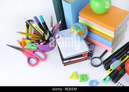 School Supplies Books White Background Stock Photo by ©5seconds 205784434