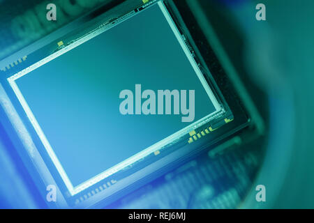 Modern CCD sensor close-up Stock Photo