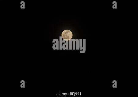 Super Blood Wolf Moon Stock Photo