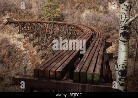 Cloudcroft, New Mexico - The Mexican Canyon Trestle On The Former ...