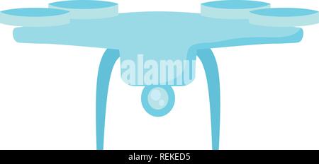 Drone icon Over white background, vector illustration Stock Vector