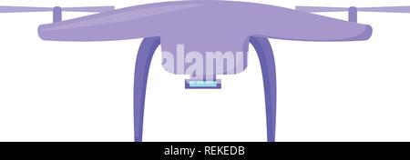 Drone icon Over white background, vector illustration Stock Vector
