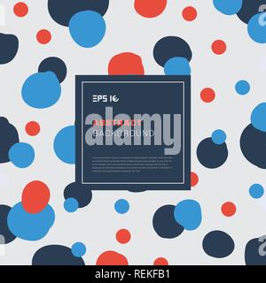 Abstract pastels color circles hand drawn white background. Vector illustration Stock Vector
