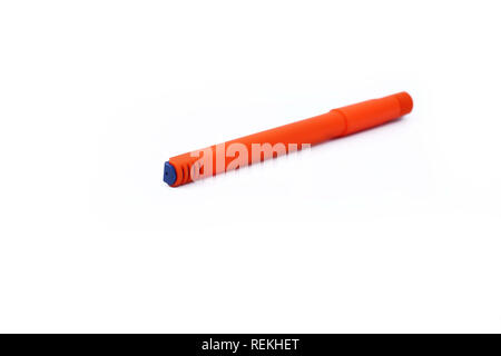 Portrait of pen. Isolated on the white background. Stock Photo