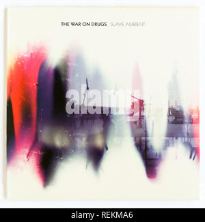 The cover of Slave Ambient by The War On Drugs. 2011 album on Secretly Canadian Records - Editorial use only Stock Photo