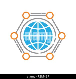 World fututure icon on white background for graphic and web design, Modern simple vector sign. Internet concept. Trendy symbol for website design web button or mobile app. Stock Vector